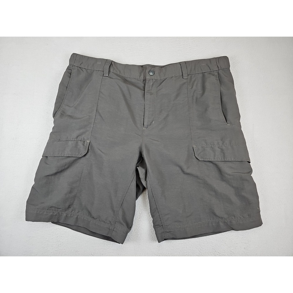 North Face Cargo Shorts Men's XXL Gray Paramount Trail Hiking Outdoors *NO BELT*